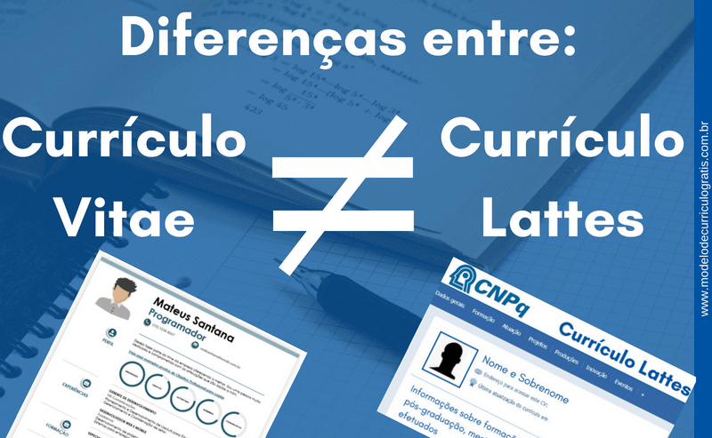 diferenças entre currículo vitae e lattes