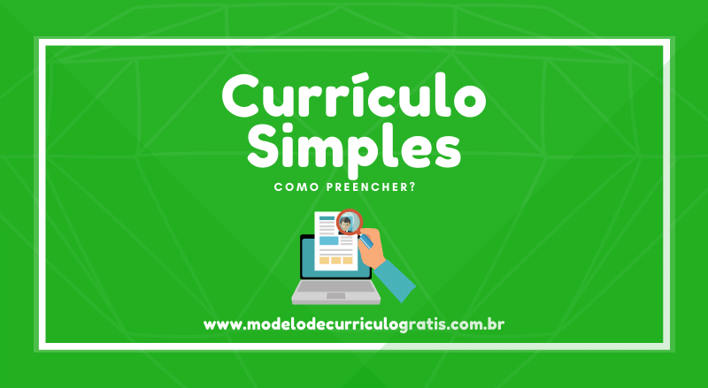 currículo simples