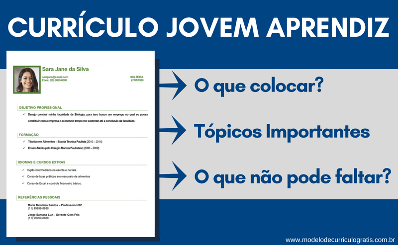 Exemplo De Objetivo Para Curriculum Menor Aprendiz Novo Exemplo 4640